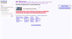 Desktop Screenshot of ny-bostad.se